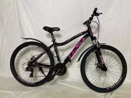 Велосипед взрослый спортивный Texo Energy 27.5, черно-розовый